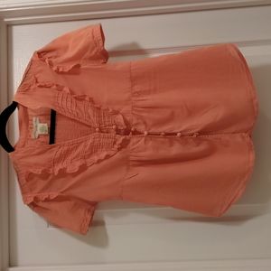 Anthropologie Staring at Stars peach top